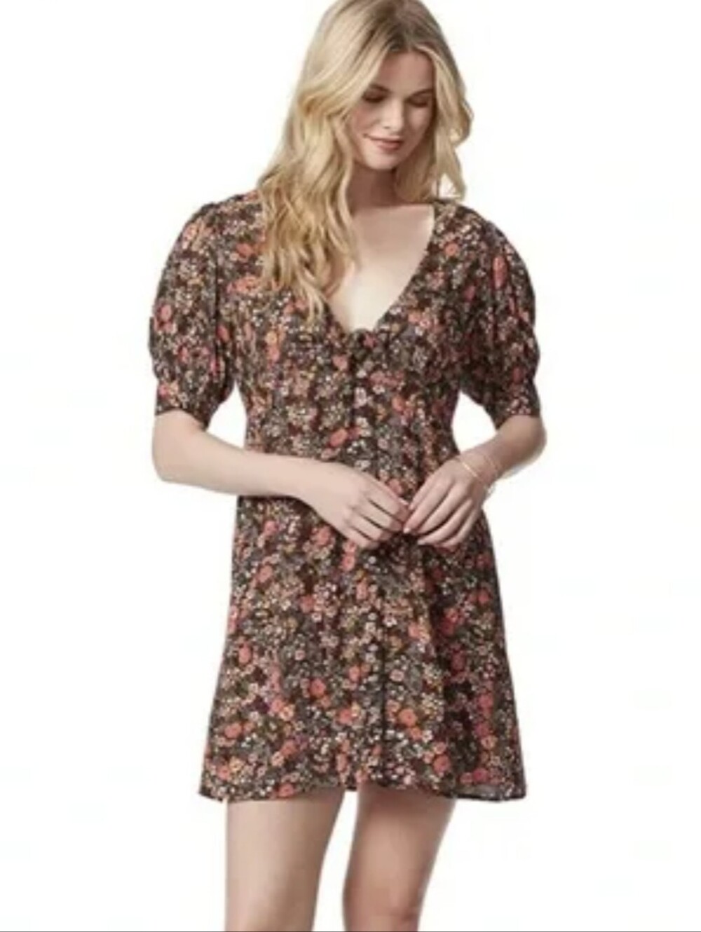 Women's Jessica Simpson Floral Print Dress Sz XL